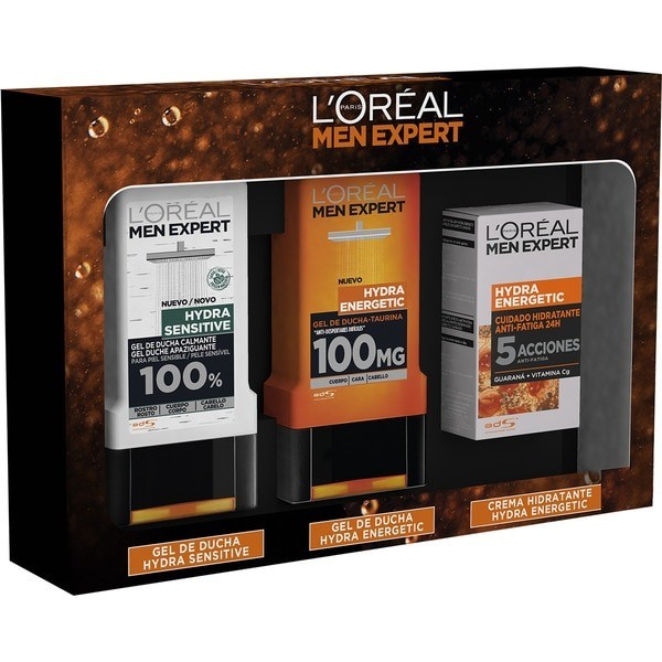 L'Oréal Men Expert set Gel de Ducha Hydra Sensitive + Gel de Ducha Hydra Energetic + Crema Hidratante Hydra Energetic