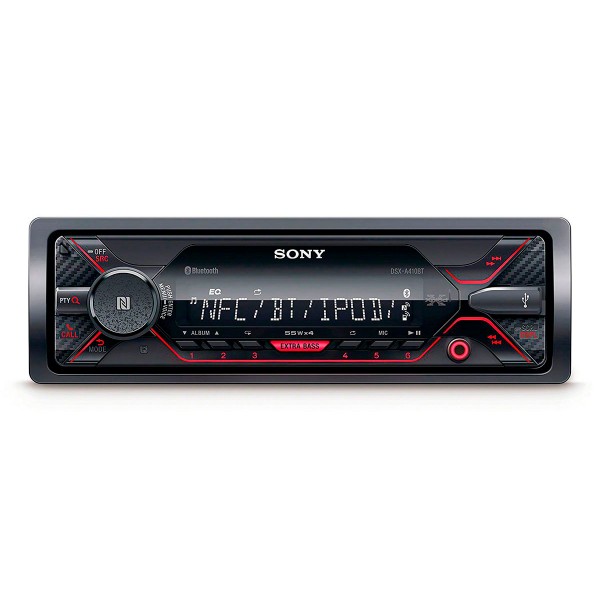 Sony cdx-g1300u receptor de cd para coche usb negro/rojo pantalla lcd amplificación 4 salidas de 55w extra bass