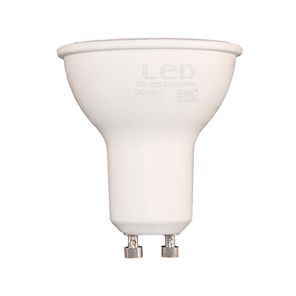 Sunmatic foco bombilla led casquillo gu10 7w 580 lumenes luz calida 3000k