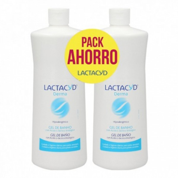 Lactacyd Derma Gel de Baño 2x1 Litro Promo