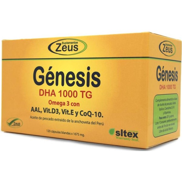 Genesis DHA 1000 Tg Omega 3 120 Caps Zeus