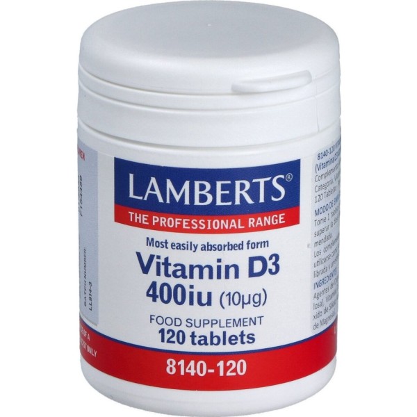 Lamberts Vit D3 400 Iu 120 Comp