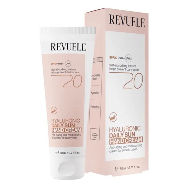 Revuele hyaluronic dialy sun crema de manos spf20 80ml