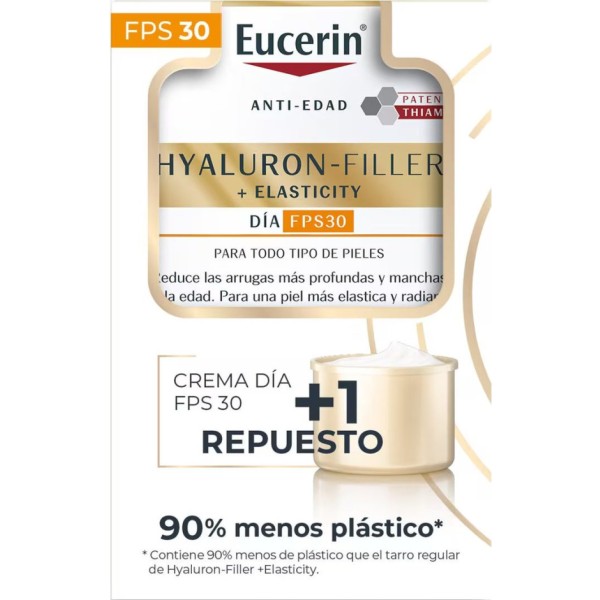 Eucerin Hyaluron-Filler + Elasticity Crema de Día FPS 30 50 ml + Recarga